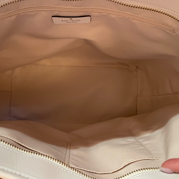 β¨HPβ¨ Kate Spade Ash Straw Lemon Zest Tote Large NWOT - Picture 12 of 14